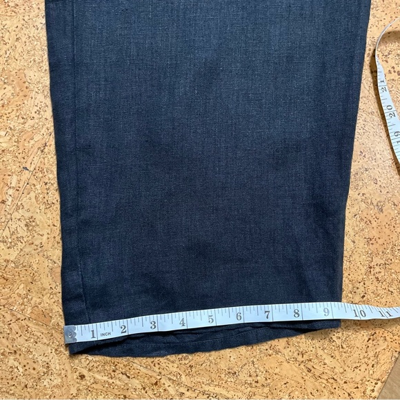 Flax Black 100% Linen Wide Leg Side Button Pants Sz 1X - Picture 16 of 16